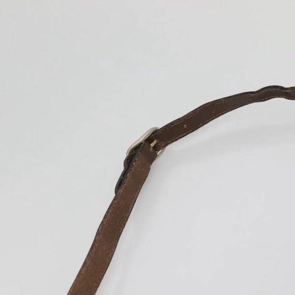 GUCCI GG Supreme Web Sherry Line Shoulder Bag PVC Beige Gold Red Auth gh559 - Picture 9 of 14